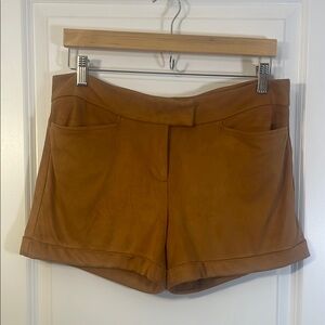 Tan suede shorts Eva Mendes New York & Company size 6